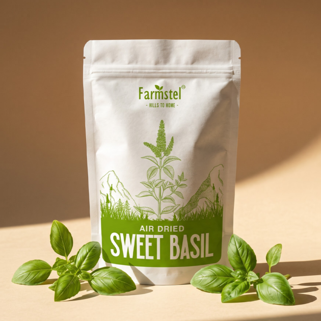 Air Dried Sweet Basil Leaves